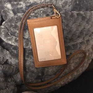 Brown Michael Kors Landyard